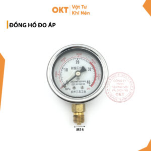 Đồng Hồ Đo Áp D63mm-Dầu(Q)- Chân Đồng-Thẳng