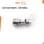 Cút Xoay Ren PC- Nối Thẳng 1 Đầu Ren Ngoài