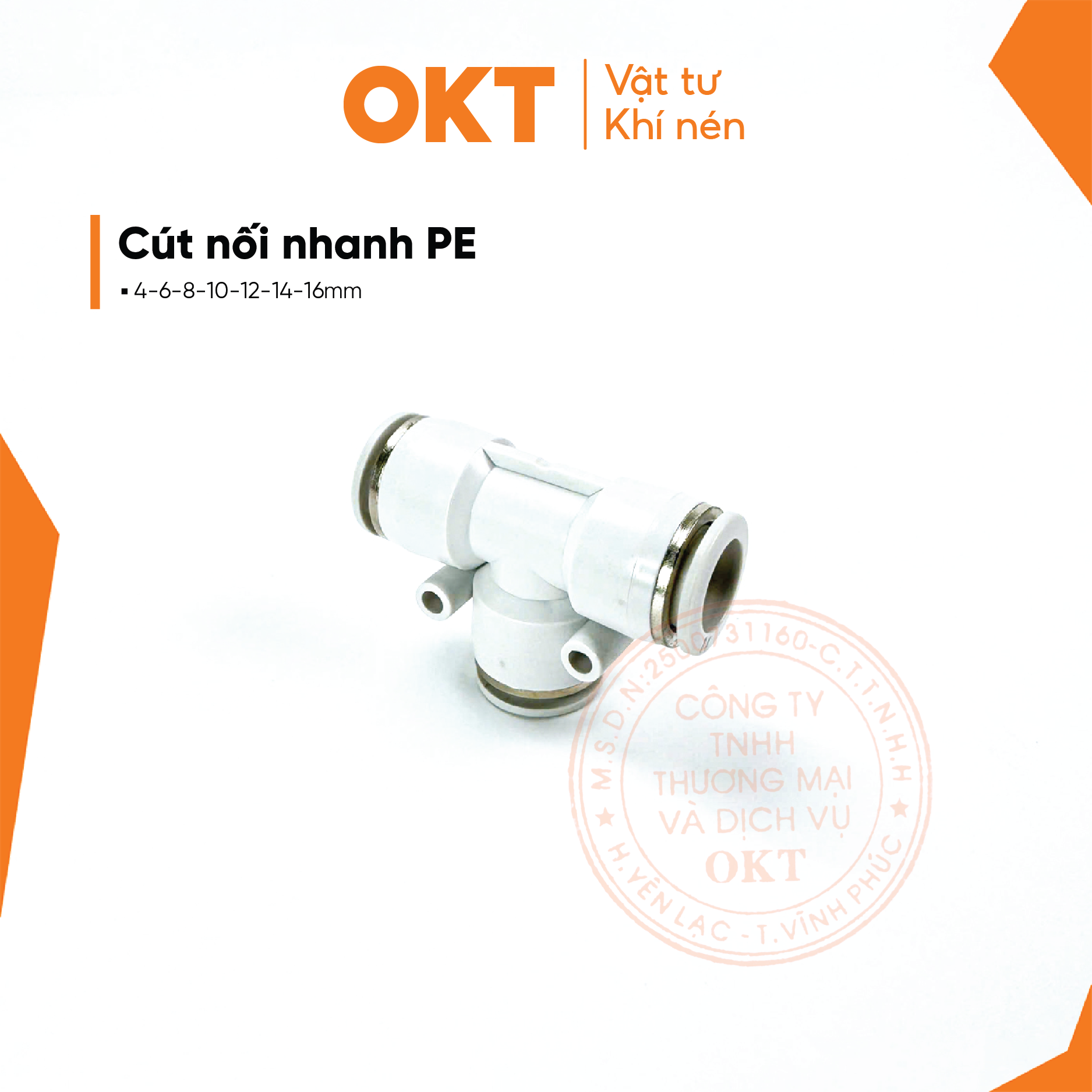 cút nối nhanh pe 6