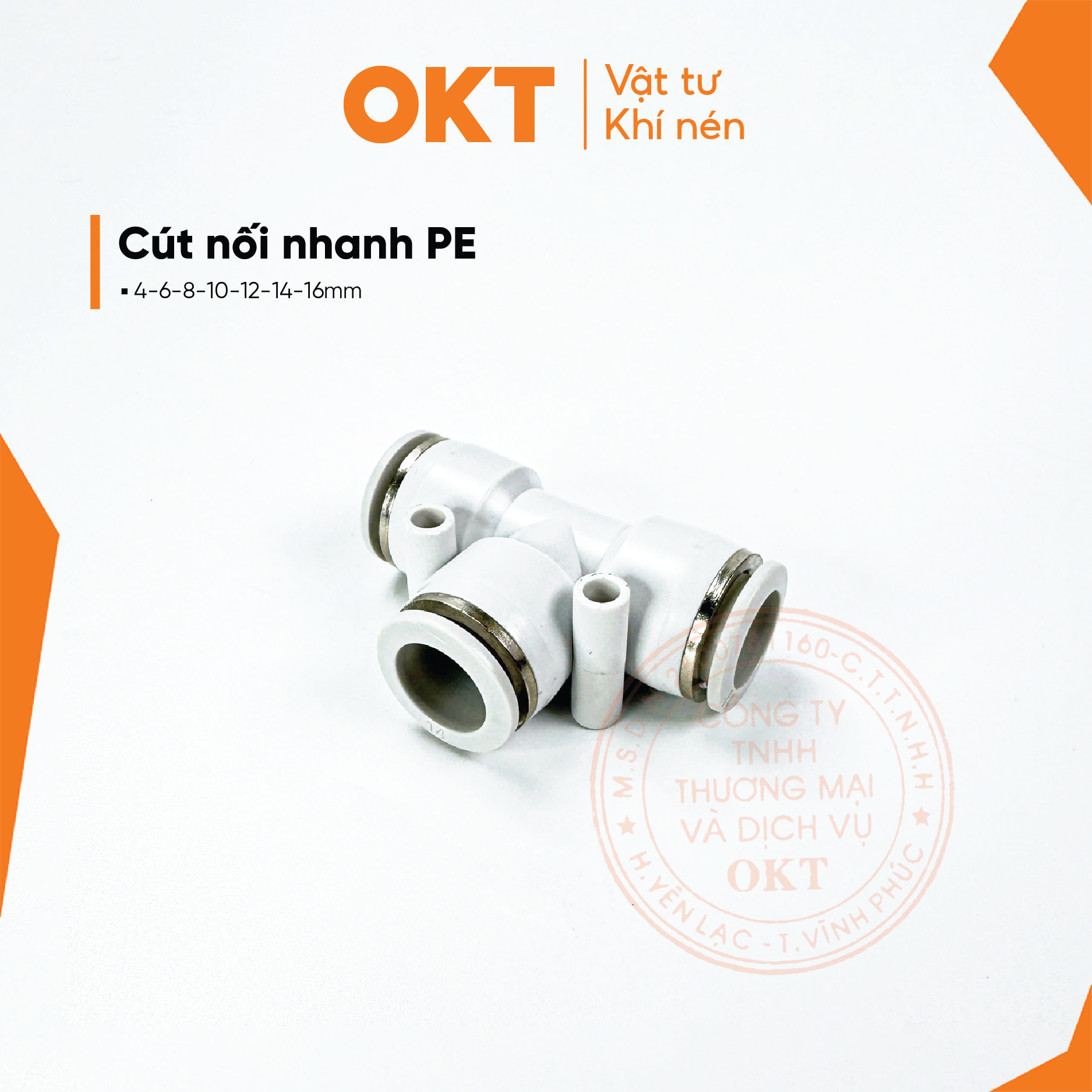 cút nối nhanh pe 8