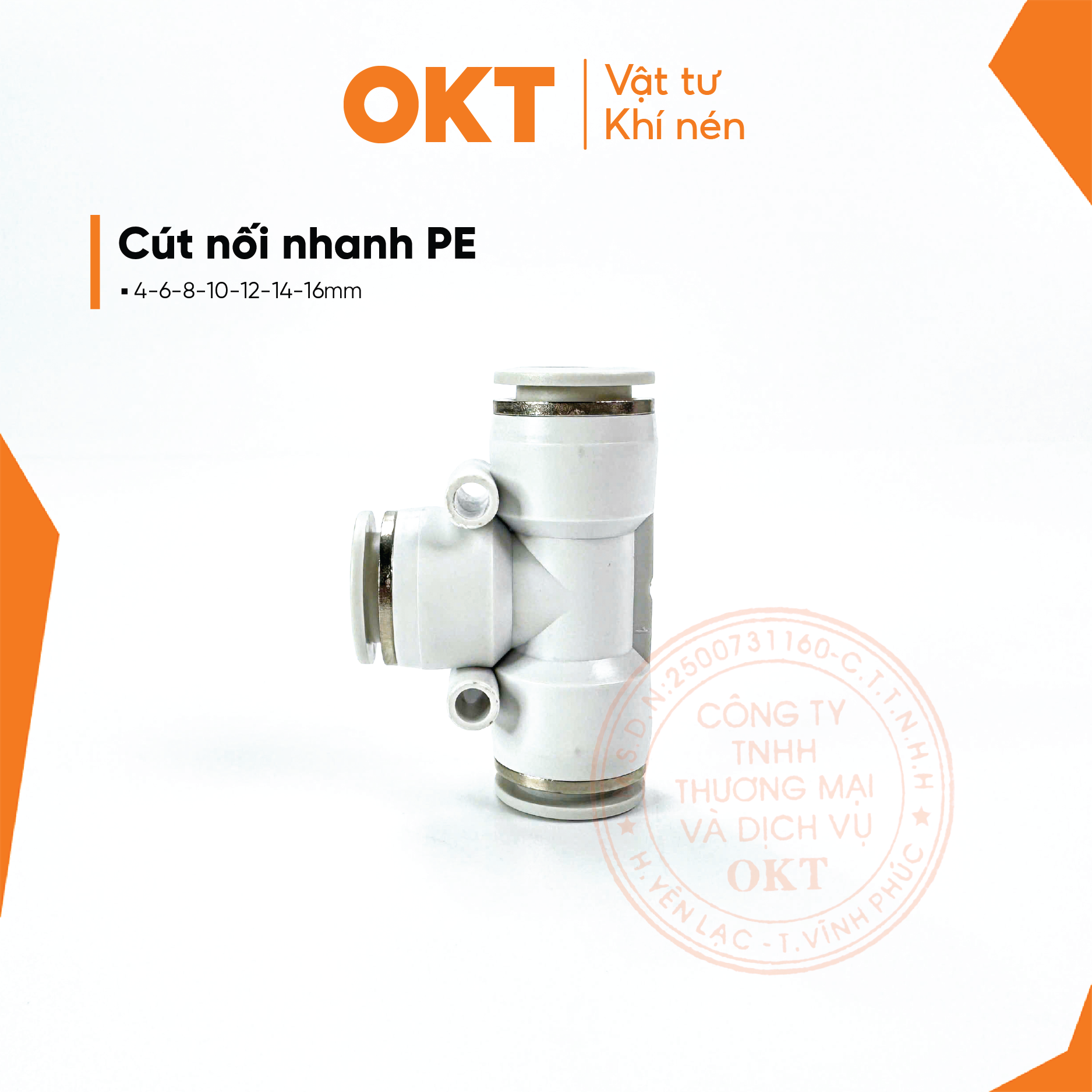 cút nối nhanh pe 10