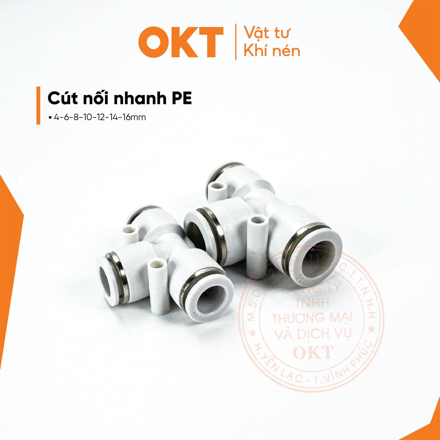 cút nối nhanh pe 10