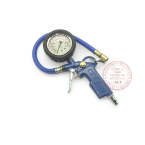 Súng bơm hơi lốp xe có đồng hồ dầu và đầu bơm