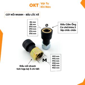 Cút Nối Nhanh Bầu Lốc Kê (Nối Tích Hợp Bộ 3 Chi Tiết)