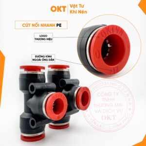 Tê Nối Nhanh OKT. PE (Đỏ)