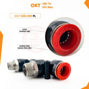 Co 1 Đầu Ren Ngoài OKT. PL (Đỏ)