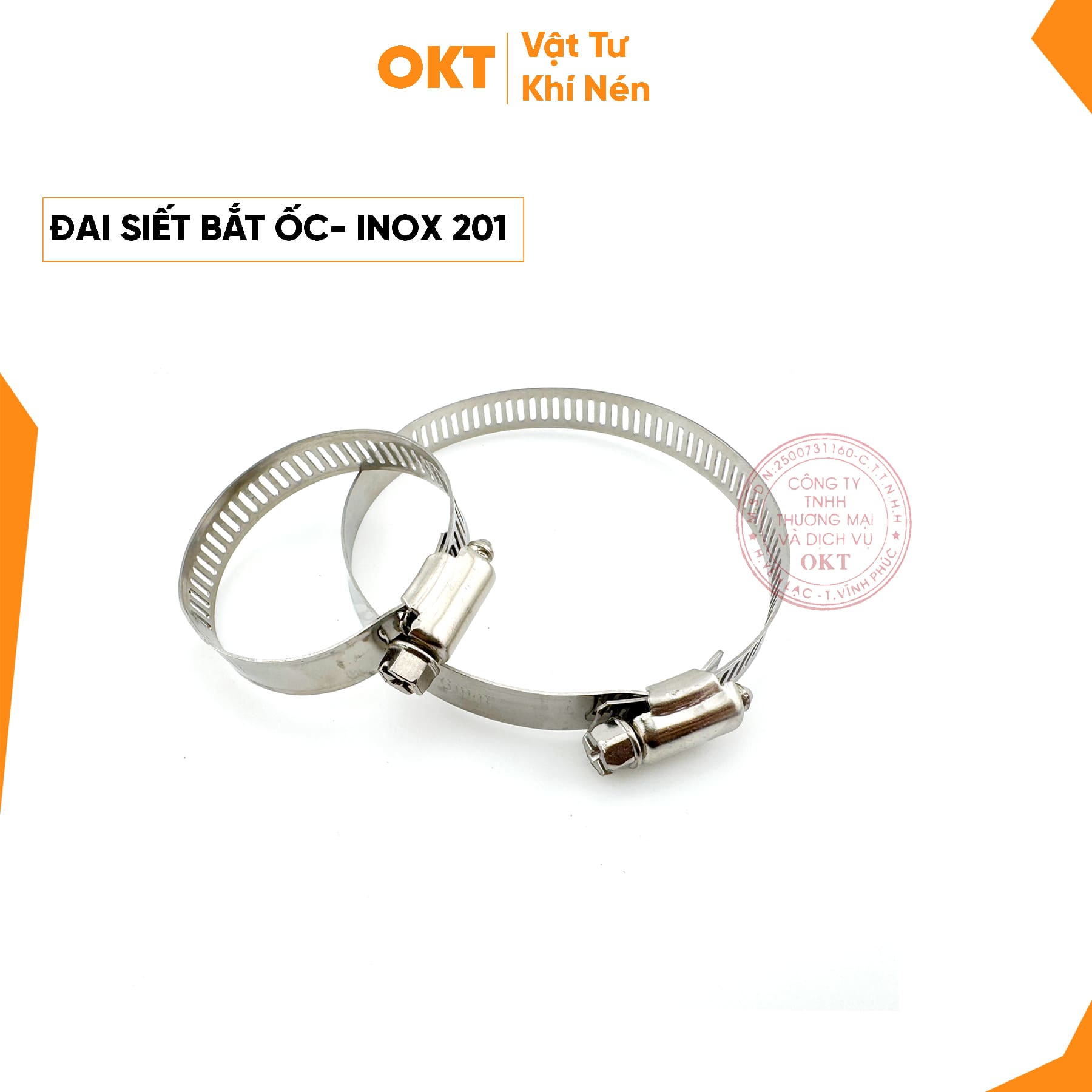 ĐAI SIẾT BẮT ỐC-INOX 201(4)