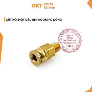 Cút Nối 1 Đầu Ren Ngoài PC – Đồng
