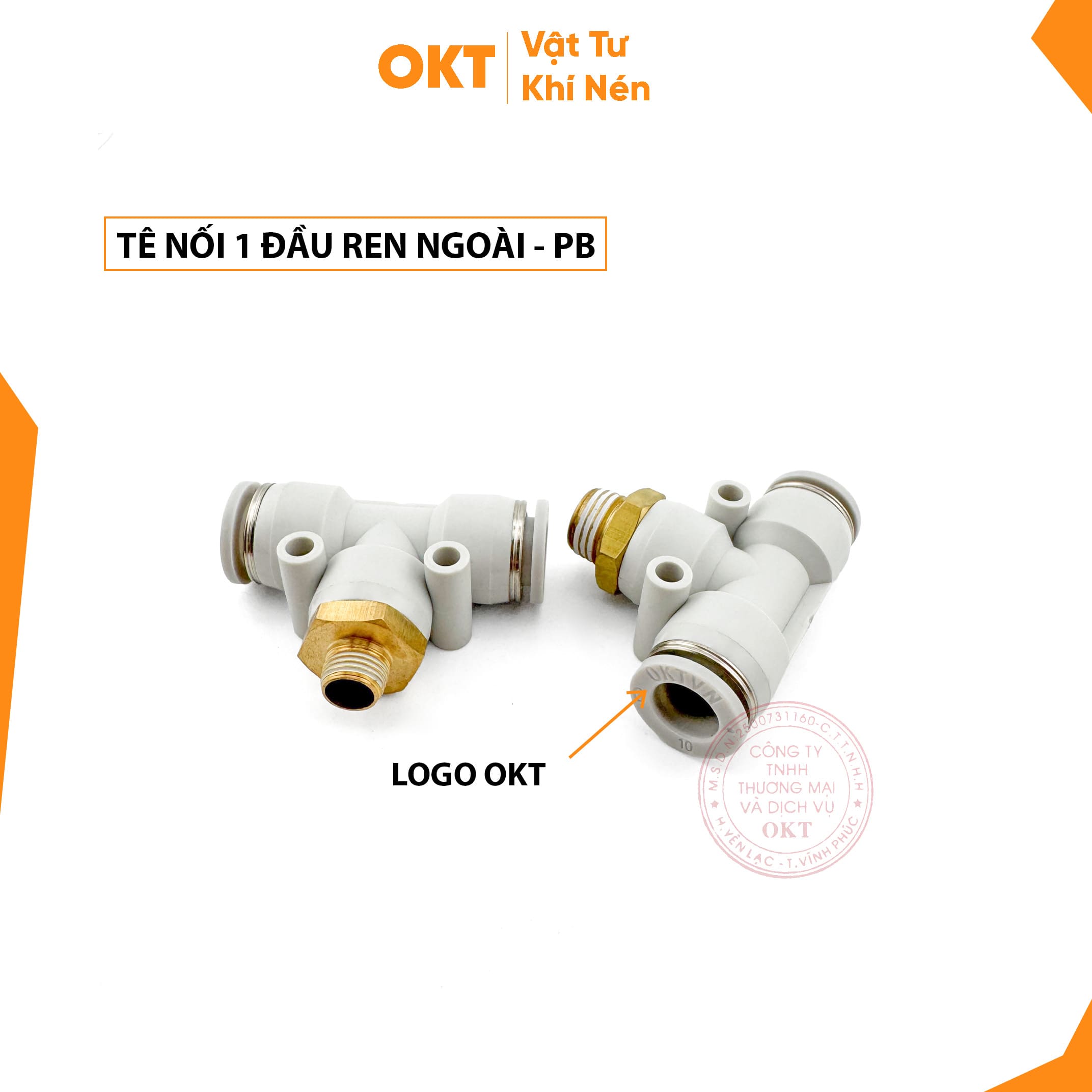 Tê nối 1 đầu ren ngoài PB