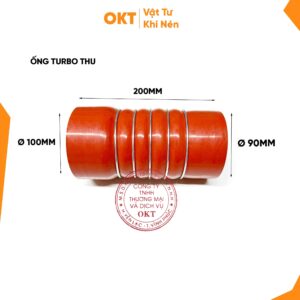 Ống Turbo Thu – Gia Cường (2 đầu lệch) Dài 200mm – Ø (90×100) mm