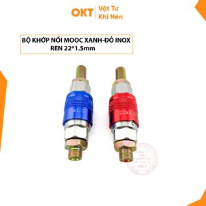 Khớp Nối Mooc – M22*1.5mm – Xanh Đỏ (Bộ)