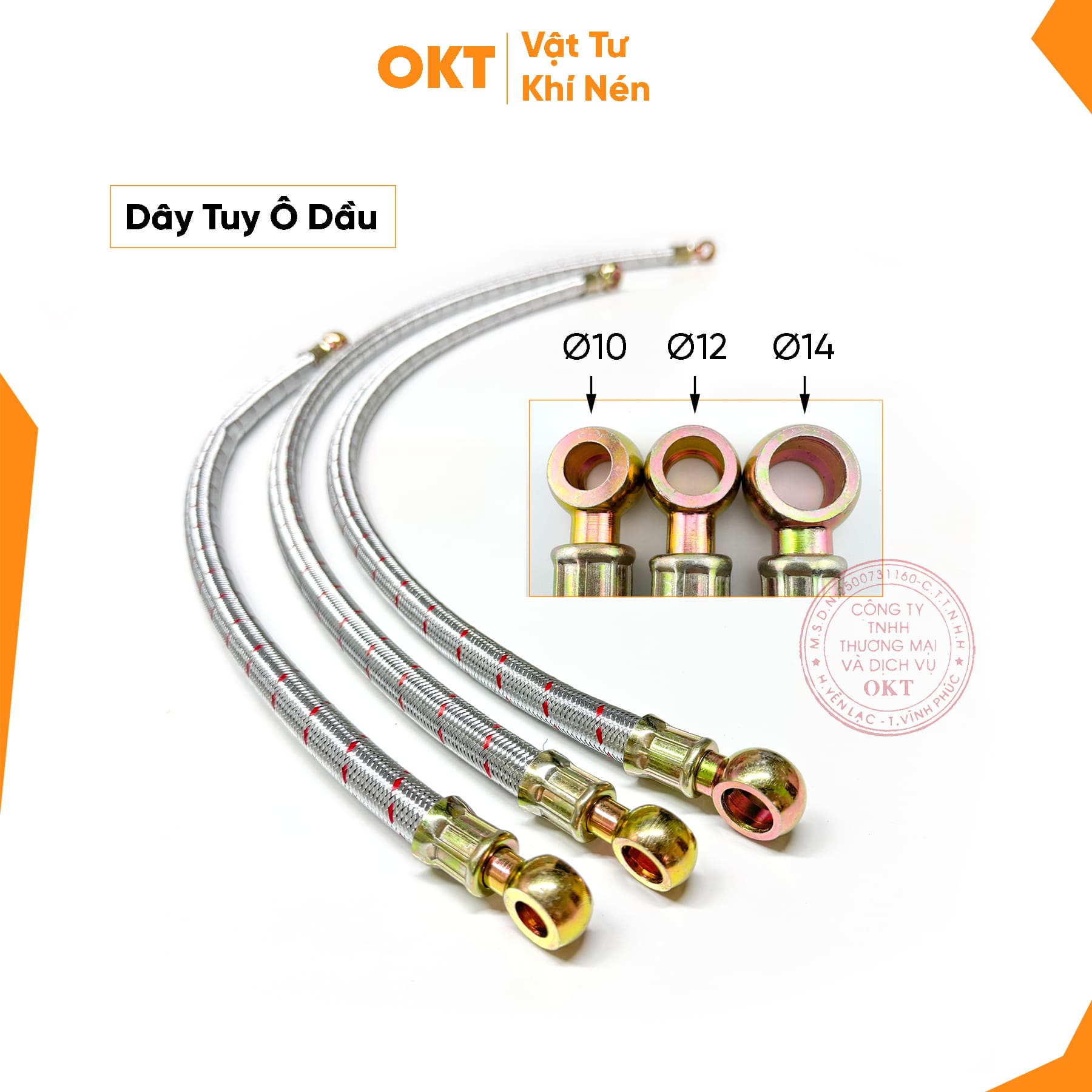 tuy o dầu bọc thép đan